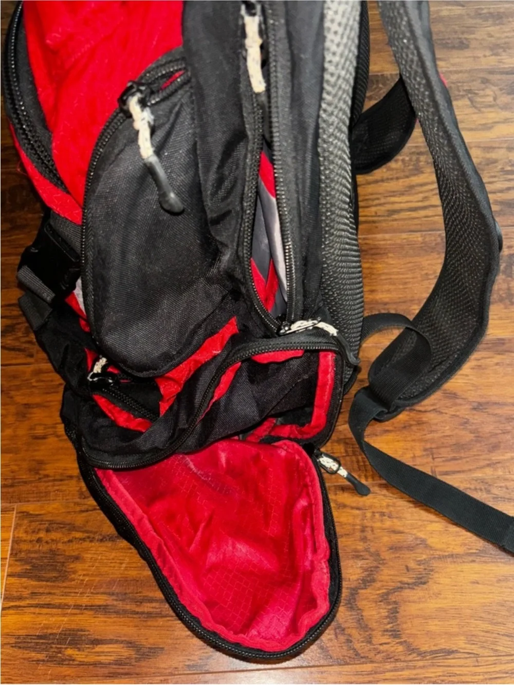 Magellan Outdoors Backpack Multiple Pockets Red and Black Hiking Travel Bag